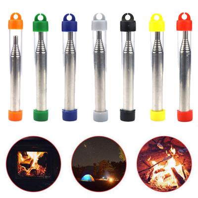 China Environmental Protection Folding BBQ Pocket Bellows Air Jet Survival Camping Fire Fighting Tool For Hiking Candle Stick Welding Torch for sale