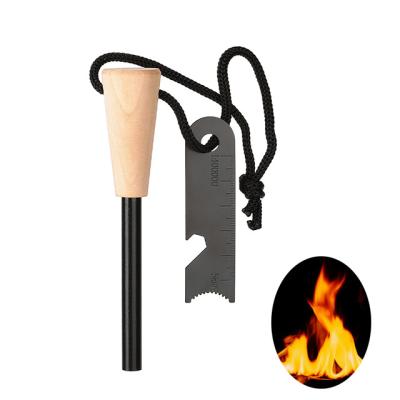 China Permanent Portable Metal Flint Strikers Lighter Flint Fire Starter Metal Portable Igniter Match Igniter Safety Survival 25*8*120 for sale