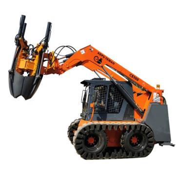 China Attachment Tree Transplanting Machine Tractor Mounted Digging Hole Moving Tree Hydraulic Excavator Non Blade Shovel Skid Loader Mobile Transplanting Machine for sale