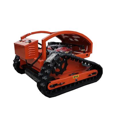 China Grassland Crawler Remote Control Mower Small Gasoline Weeder Lawn Mower Gas Powered for sale