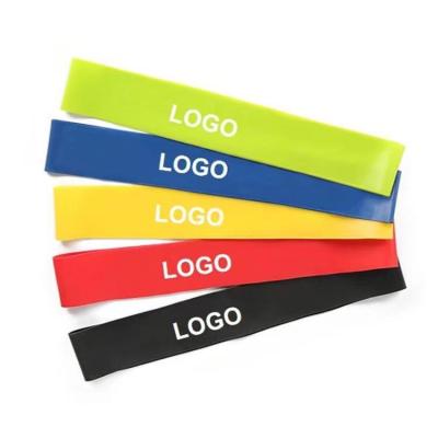 China Wholesale Custom Printed Banda de Resistance Band Mini Loop Fitness Resistance Bands Silica Gel 2022 New Products for sale