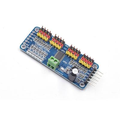 China 16 way PWM / servo / actuator drive board controller robot IIC interface 19J029 for sale