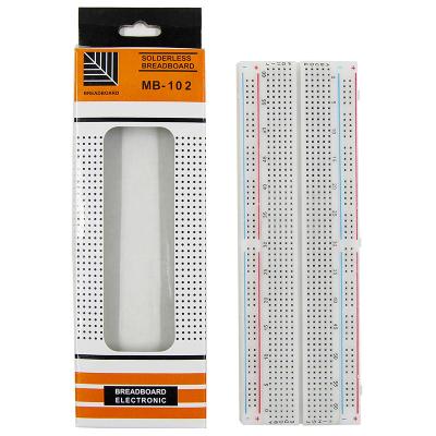 China MB102 Prototype Bread board For DIY KIT MB-102 Protoboard PCB Board Bread Board 830Holes Solderless Universal Prototype 1026 for sale