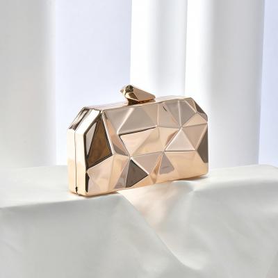 China New PU metal diamond dinner bag party sparkle border clutch, shoulder banquet bag, evening clutch bag for sale