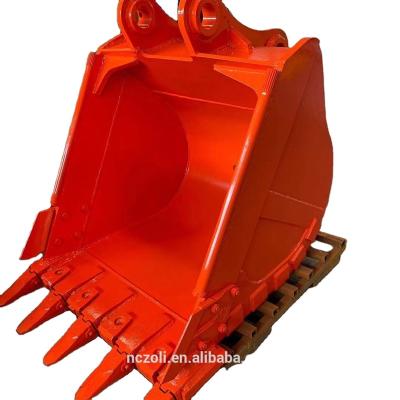 China Stainless Steel Paint Heavy Duty Farms Type Excavator Bucket In 0.8 CBM Capacity for sale