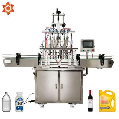 China Automatic Liquid Pure Food Filling Machine Water Filler Wine Bottling Machine 2/4/6/8 Nozzles for sale