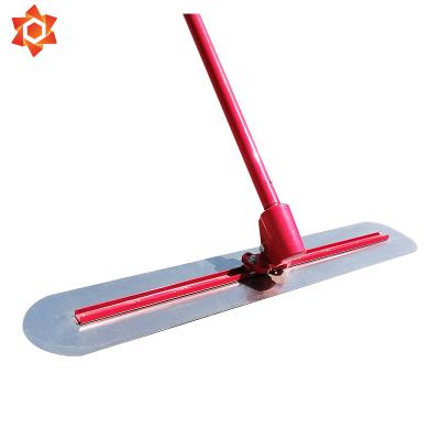 China Stainless Steel Cornered Concrete Pulp And Smooth Cement Smoothing Sidewalk Extension Rod Trowel Light Push-Pull Ruler for sale