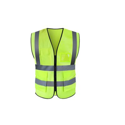 China Water Proof Manufacturer Wholesale Adjustable High Visibility Safety Adult Reflective Vest With Pockets for sale