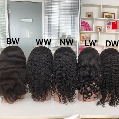 China Swiss Lace 2021 Hot Selling Wholesale Free Shipping Cuticle Aligned Human Hair Unprocessed Virgin Brazilian Hair Full Lace Wigs for sale