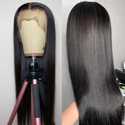 China Silky Straight Wave Pre Plucked Wig 12A 40 Inch Long Straight Lace Front Human Hair Mink HD Wigs Vendors 30 for sale