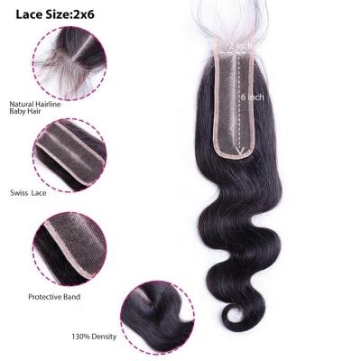 China Big hair stocks for 2x6 4*4 5x5 6*6 7x7 size lace closure, special size closure can be customized for sale