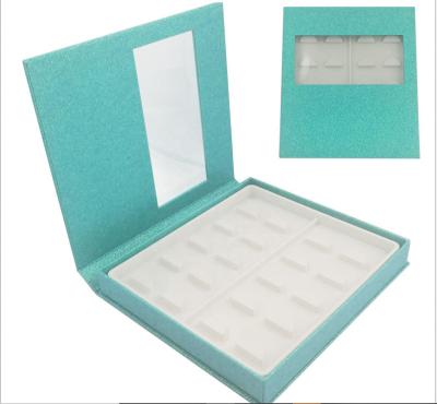 China 25mm Colorful 5D Mink Eyelash Handmade Custom Eyelash Highlights Packaging Plastic Glitter Boxes for sale