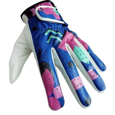 China Classic Custom Feel Golf Glove Logo Custom OEM Customized Washable Cabretta Leather Golf Gloves For Men for sale