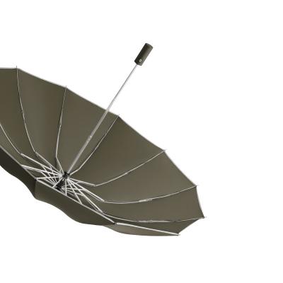 China Windproof Reverse Automatic Umbrellas 10 Ribs Stripe Gift Reflective Parasol Minimalist for sale