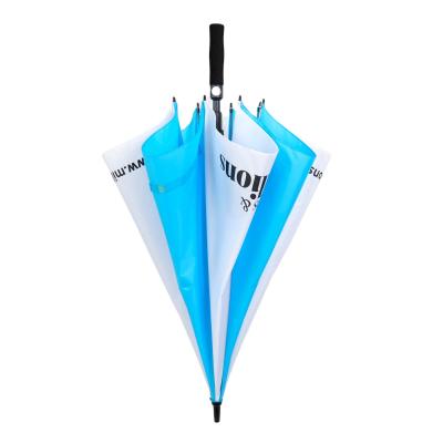 China Minimalist Cheap Custom UV Block Double Layer Printed Golf Umbrellas Custom Logo For Golf Umbrella Promotion 62inch for sale