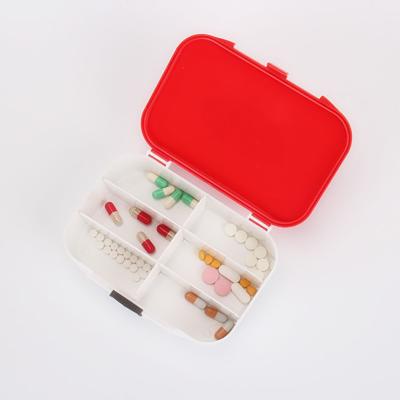 China SAN+ABS Pill Box 7 Day Vitamin Box AM P.M. Pill Case Plastic Daily Organizer 7 Day 14 Case Pill Box for sale