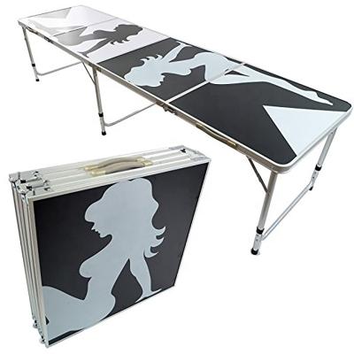 China OEM 8FT Contemporary Professional Aluminum Party Pong Tailgate Beer Table for sale