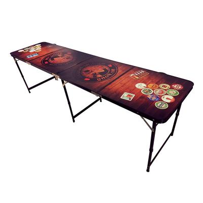 China Contemporary Hot Sale Aluminum Custom Black Painted Beer Pong Party Game Table for sale