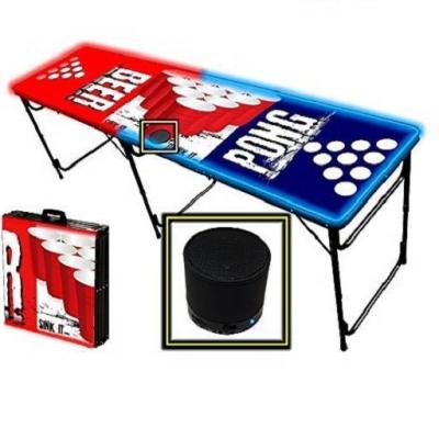 China New Zero Portable Party Beer Pong Game Table With Speaker for sale