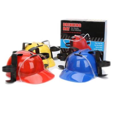 China Party Gaming Beverage Soda Miner Hat Custom Beer Drinking Helmet for sale