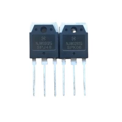 China New and original standard transistor amplifier pairing tube package 16A 280V NJW0302G NJW0281G 150W 30MHZ TO-3P for sale