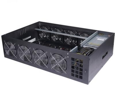 China With Wholesale Fan Computer 8GPU Server Case With PSU Case. of 1800w 2000w 2500w for GPU case for sale