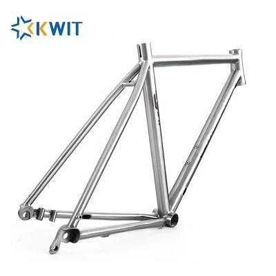 China Road Bikes Flat Titanium Internal Cable Mount Disc Brake Road Bike Frame for sale