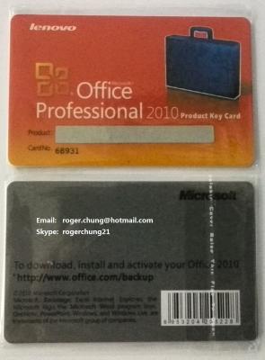 China Microsoft Office 2010 Professional Lenovo Key Cards with free shipping for sale