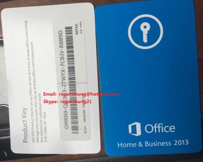 China Fast delivery Microsoft Office 2013 Home Business Product Key Cards free shipping for sale