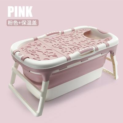 China 2020 newest version plastic adult portable folding bathtub for adults, plastic foldable bathtub for adults with cover for sale