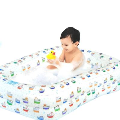 China New Design Baby Shower Sustainable Inflatable Foldable Bathtub Children Portable Baby Shower Bathtub for sale