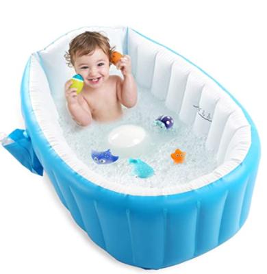 China Hot Selling Kids Baby Portable PVC Spa Tub Baby Indoor Folding Inflatable Bathtub Viable for sale