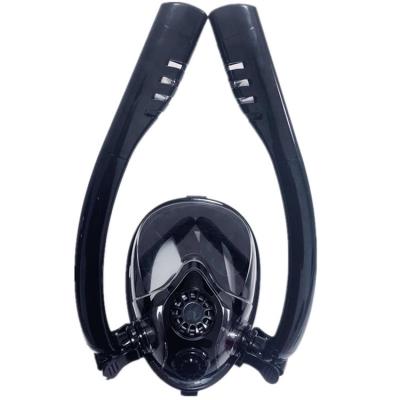 China 2019 Amazon Spearfishing Full Face Mask Diving Dry Hot Selling Diving Swimming Full Mirror Full Face Mask Field Of View for sale