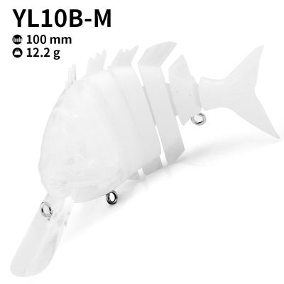 China Custom 6 section waterboy multi joint bait floating lure multi joint fishing blanks YL10B-M for sale