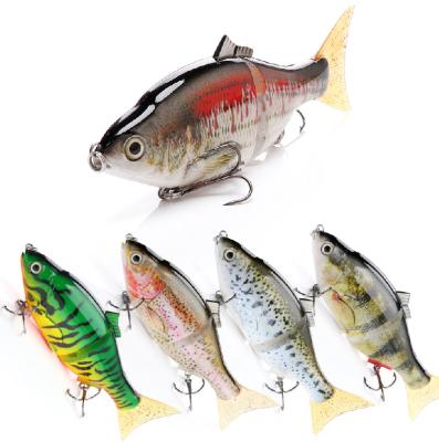 China Realistic Factory S Action 2 Seals Sea Bass Fishing Swimming Lures Baits 6 Inches for sale