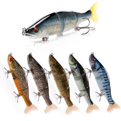 China ABS Hard Plastic 11.7cm 16g Multi-jointed Swimbait Fishing Lure Shrimp Smonthing Tackle for sale