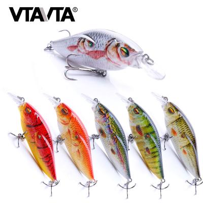 China Outdoor Fishing Activity Minnow Fishing Lure Floating Crank Baits Fishing Artififcial Lures for sale