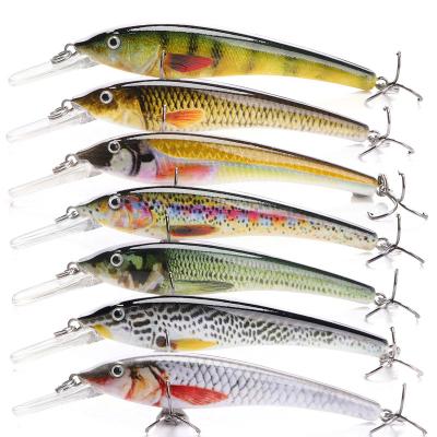 China ABS 75mm Minnow 5.5g Hard Plastic LureBass Sinking Plastic Fishing Lures Wobbler Bait for sale