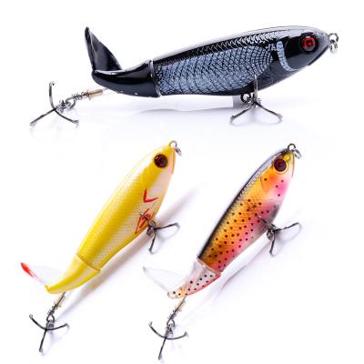 China Hard Plastic Type Spinning 16.8g 10cm Float ABS New Tail Freshwater Fat Lie Bass Lures Topwater Fishing Lure Saltwater Bait Lure for sale