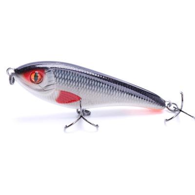 China Outdoor Fishing Activity 9cm 21g Jerkbait Sinking Hard VIB Fishing Lure Artificial Jerk Bait Pike Fishing Crankbait Wobblers With ORIGIN Hooks for sale