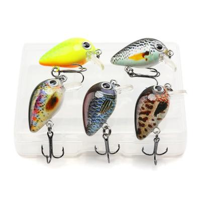 China Outdoor Fishing Activity 3cm 1.6g Mini Crankbaits Set for Bass Fishing Lures Hard Baits Swimbait Topwater Lure Kit Fishing Tackle for Trout Bass Perch for sale