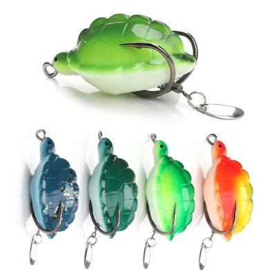 China Fly Fishing Realistic Turtle 12g Artificial Turtle Fly 5.5cm Soft Fishing Lures With Hooks Sinking Fish Black Crank Strong Bait Fishing Tackle for sale