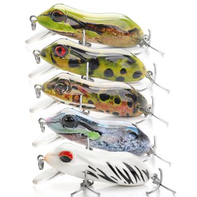 China Hard Plastic ABS 6.3cm Popular 10.5g Frog Good Fishing Lures Frog Plastic Handmade Lures With A Shrapen Hook for sale