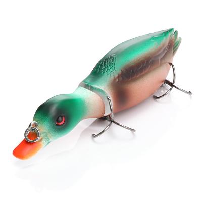 China Factory direct sale durable topwater 3D Groundbaits Big Eye Dropped Duck Floating Fishing Lures For Bass/Pike/Musky for sale