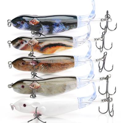 China Wholesale 90mm ABS Plastic Realistic 13g Rat Body Hard Bait Fishing Lures Plopper Customized Empty Jig Lie For Fishing for sale