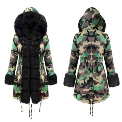 China New Design Anti-wrinkle Best Selling Women's Coats Winter Fluffy Custom Fashion Large Woolen Collar Coat for sale