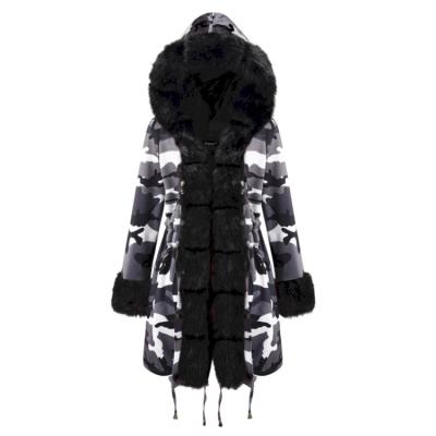 China Wholesale Anti-Wrinkle Women Plus Size Fur Coats New Products Hot Girl Casual Hooded Winter Coats for sale