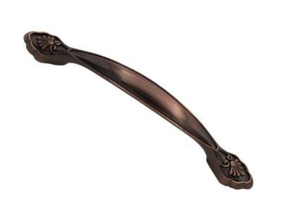 China Red Antique Copper Cabinet Handle Classica Style Wardrobe Door Pulls for sale