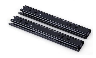 China 45 mm Full Extension Telescopic Drawer Slide 3 folding Furnture Hardware for sale