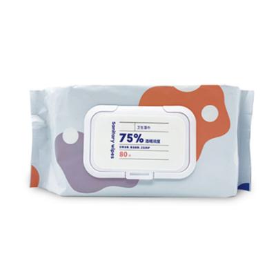 China 80pcs Private Household Cleaning Sanitary Cloths For Student Wet Cloths In Big Pack For Home Use for sale